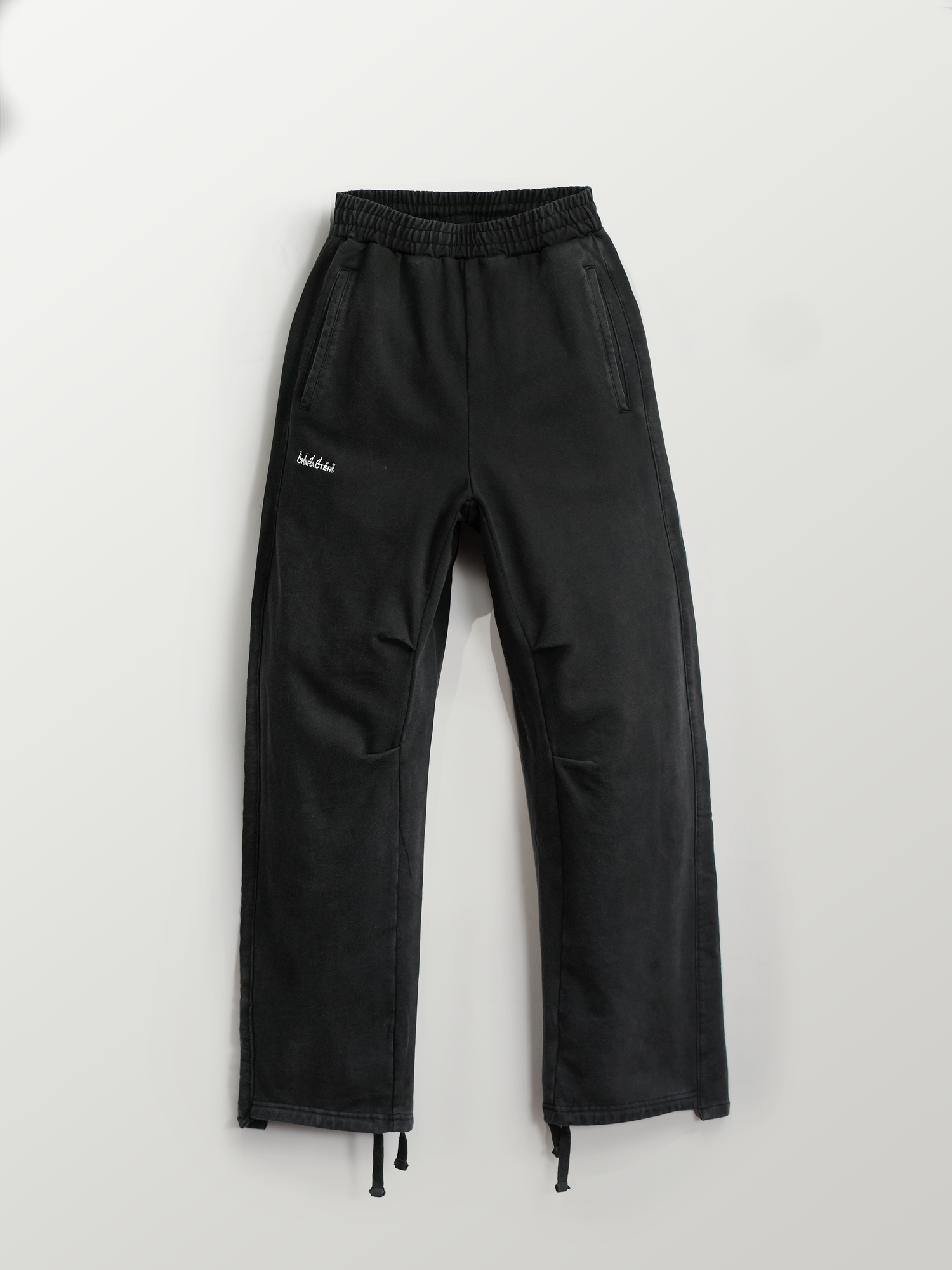 DART SWEAT PANTS [RINSED BLACK]